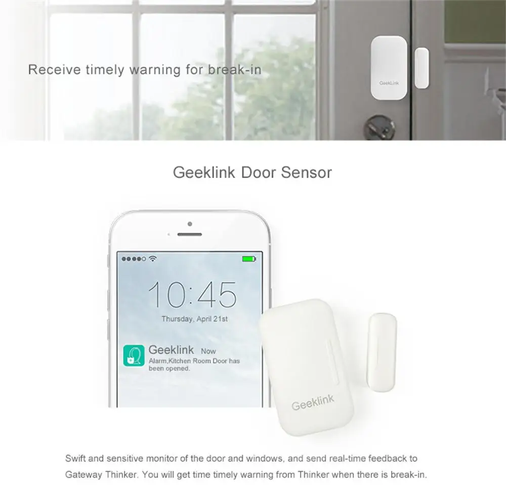 Geeklink умный дом Мини хост датчик двери окно Сигнализация приложение Wifi
