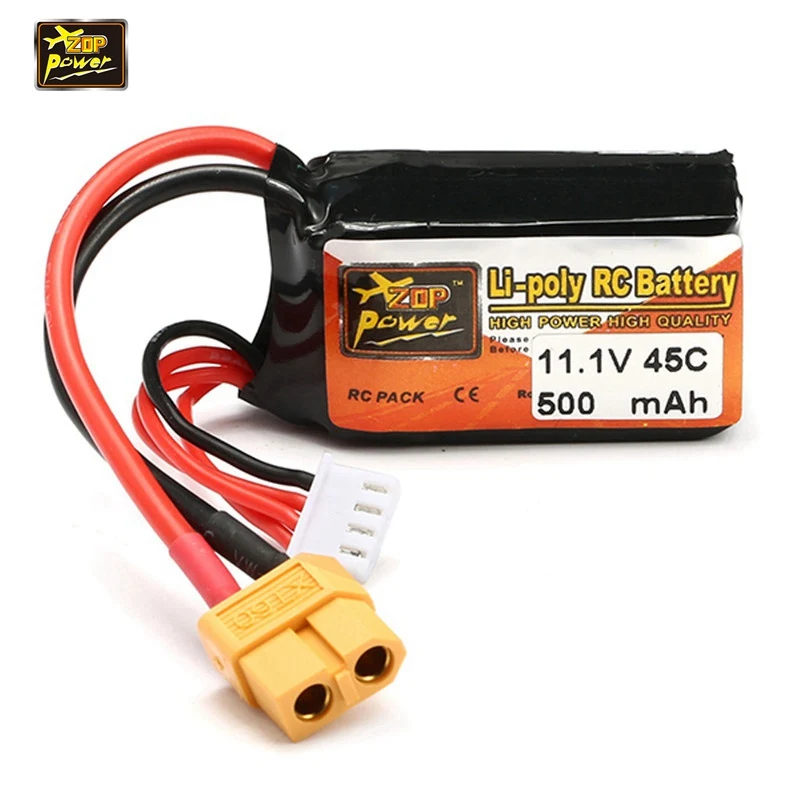 Zep Power 11 1 В 500 мАч 45C 3S аккумуляторная Lipo батарея XT60 Разъем для RC дронов FPV Quadcopter