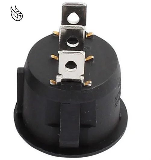 5 шт. AC 6A/250V 10A/125V 3 P ON OFF SPDT позиционная круглая лодка кулисный