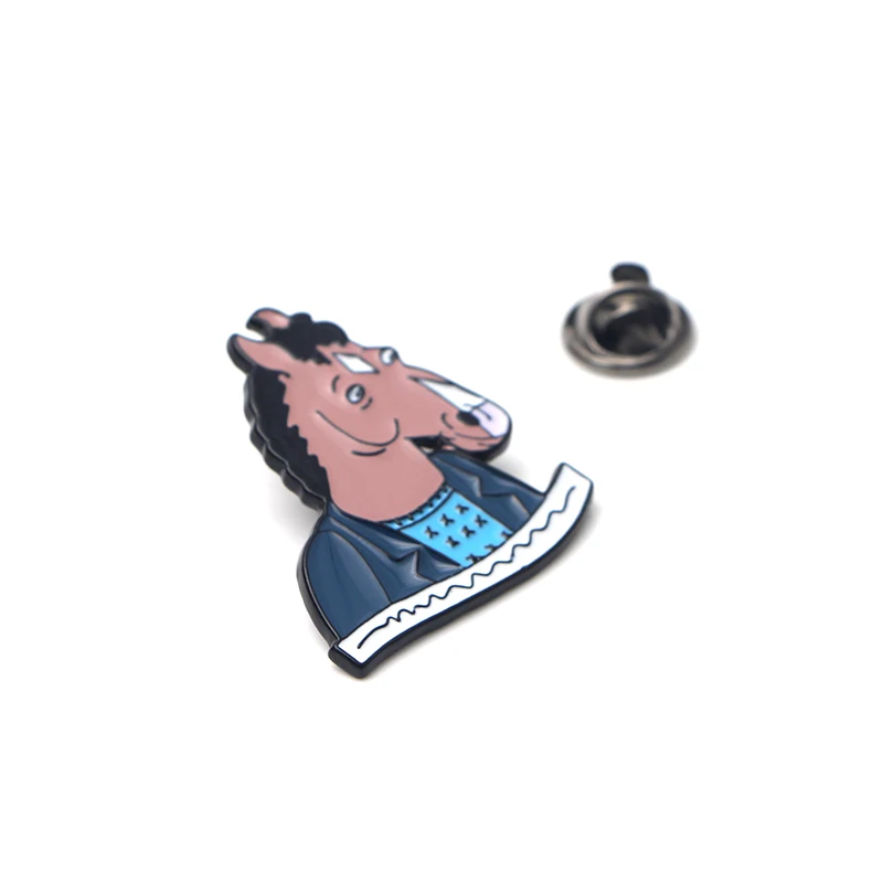 P2604 Dongmanli BoJack Horseman рисунок искусство эмалированные булавки и броши для женщин мужчин нагрудные булавки рюкзак сумки значок подарки
