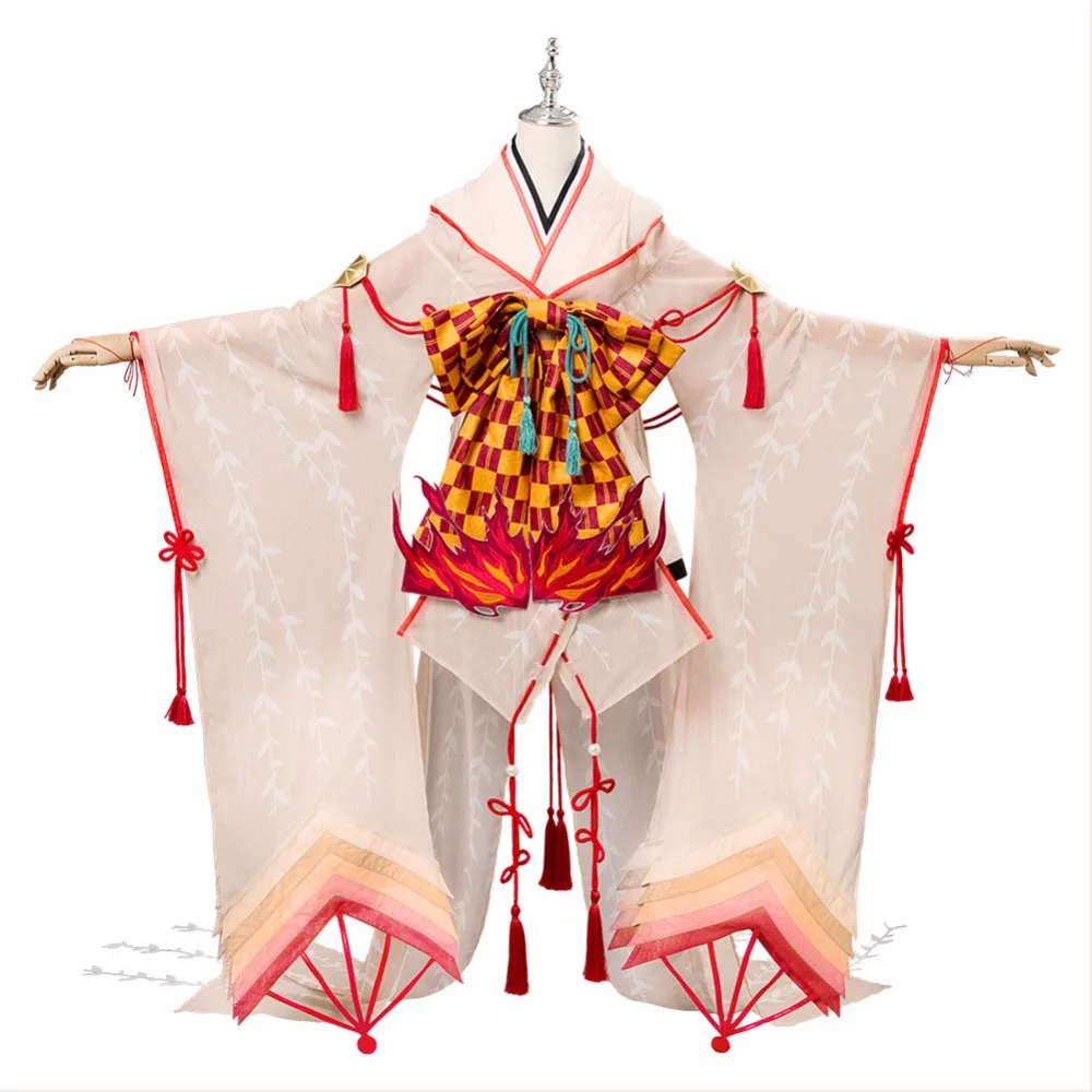 Onmyoji Косплей SSR Shiranui дайвер Али кимоно костюм платье наряд полный для женщин