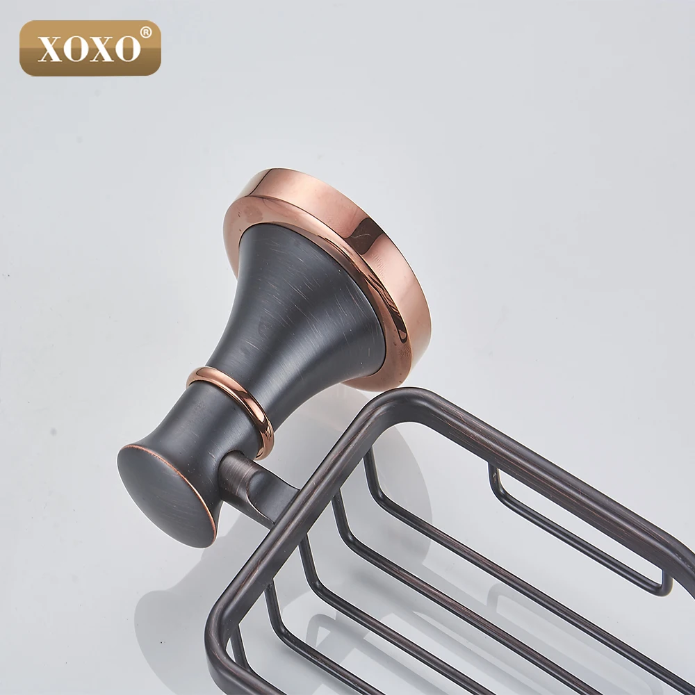 

XOXONew luxury copper Soap basket /soap dish/soap holder /bathroom accessories Dual purpose punch and paste 21011