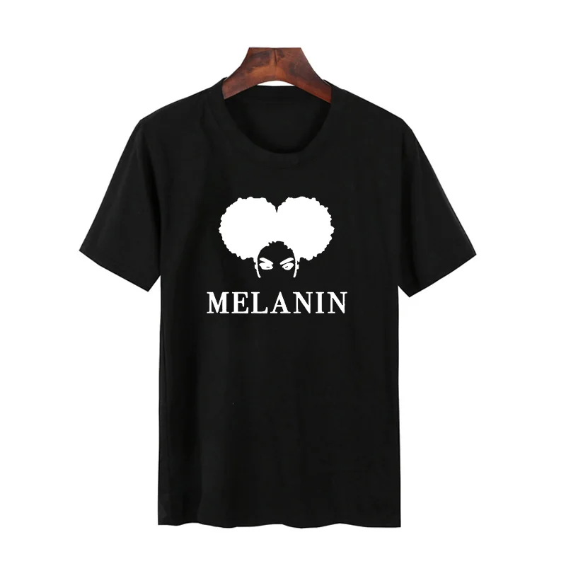 

Skuggnas Melanin T-Shirt Women Cotton Short Sleeve Casual Summer Crewneck Tumblr Graphic Tees 90s fashion aesthetic tops