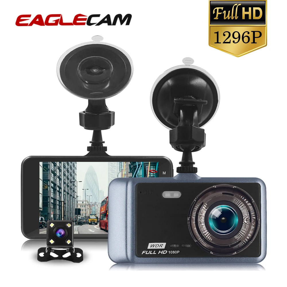 

4 inch Screen Car DVR Mirror Car Dvrs Camera GT500 HD 1080P Rear View Two Lens Digital Video Record Auto Dash Cam Night version