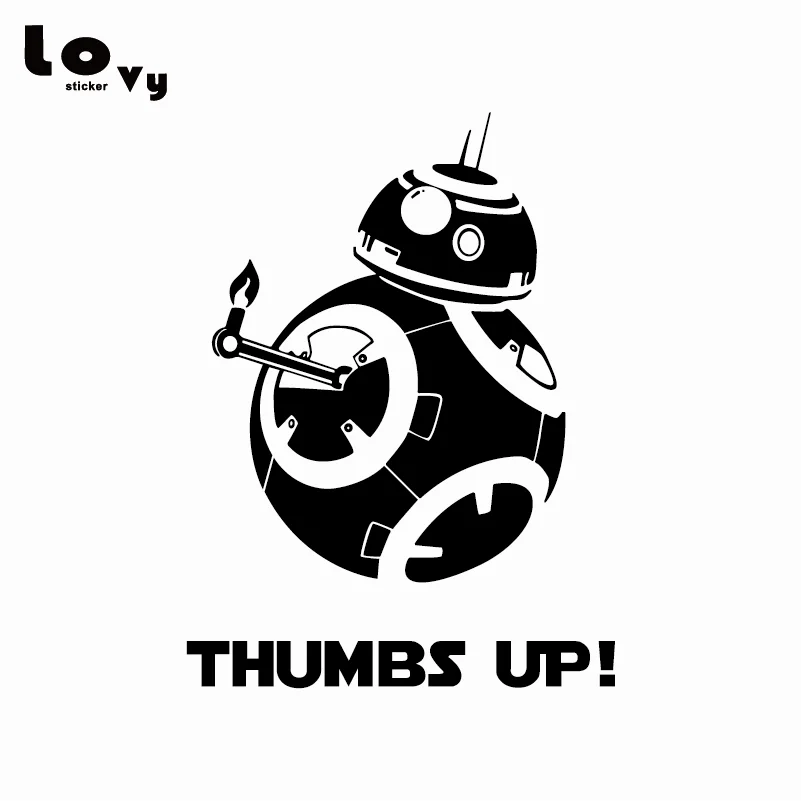 Звездные войны автомобиля стикеры Force Awakens BB 8 Thumbs Up виниловая наклейка|vinyl car decal|car