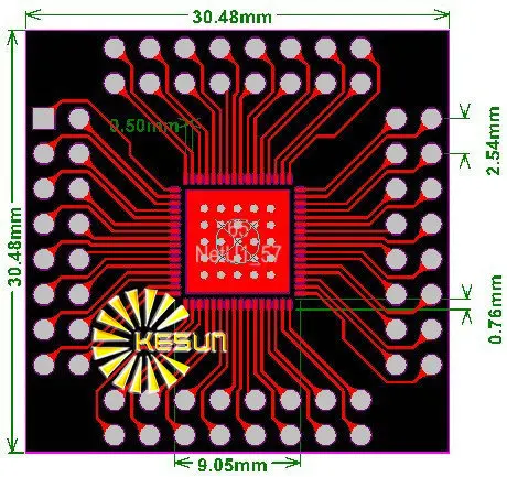 10 шт. QFN64 QFN56 поворотный DIP64 DIP56 0 5 мм IC адаптер гнездо/плата адаптера PCB|pcb key|pcb