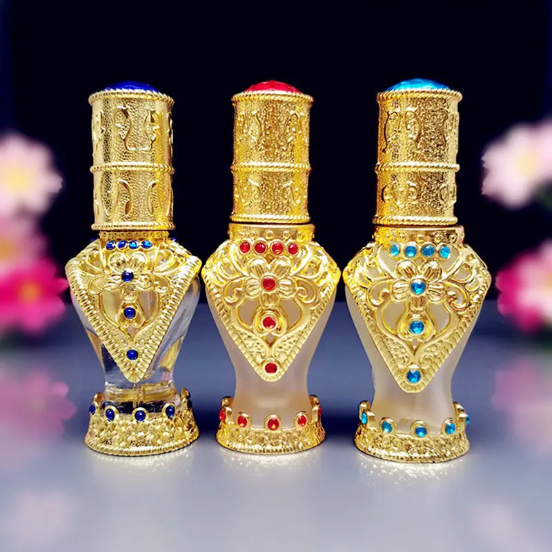 1 шт. металлическая стеклянная бутылка 8 мл в арабском стиле|oil container|glass bottle perfumebottle