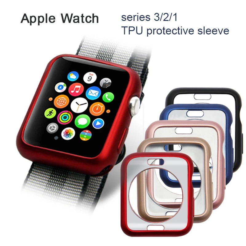 For Apple Watch Series 2/3 TPU Scratch-resistant Flexible Soft Case Slim Lightweight Protective Bumper Cover iWatch Accessories |