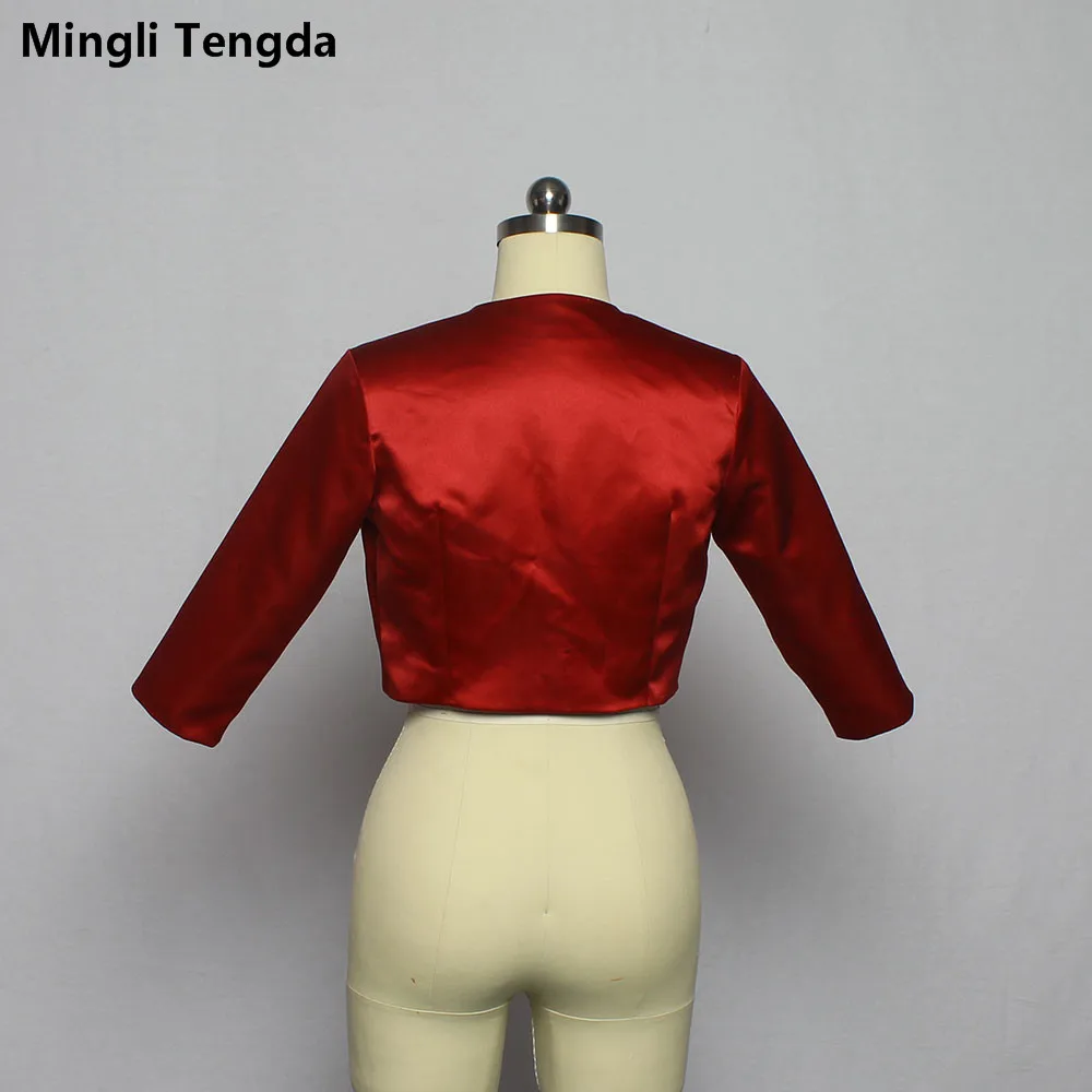 Mingli Tengda красное вино Болеро Бракосочетание шаль обертывания 3/4 рукава