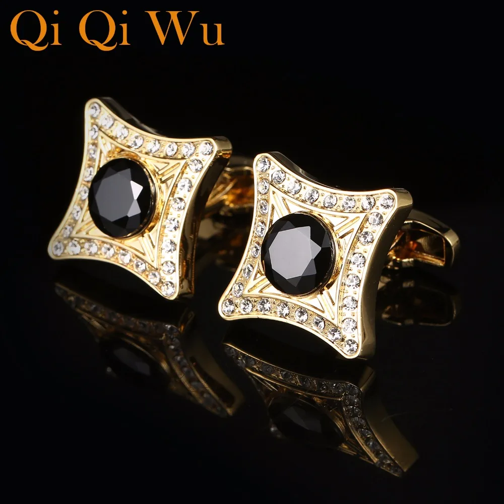 

2018 New Jewelry Fashion Shirt Cufflinks For Mens Gift Brand Cuff Button Elegant Golden Men Wedding High Quality abotoaduras
