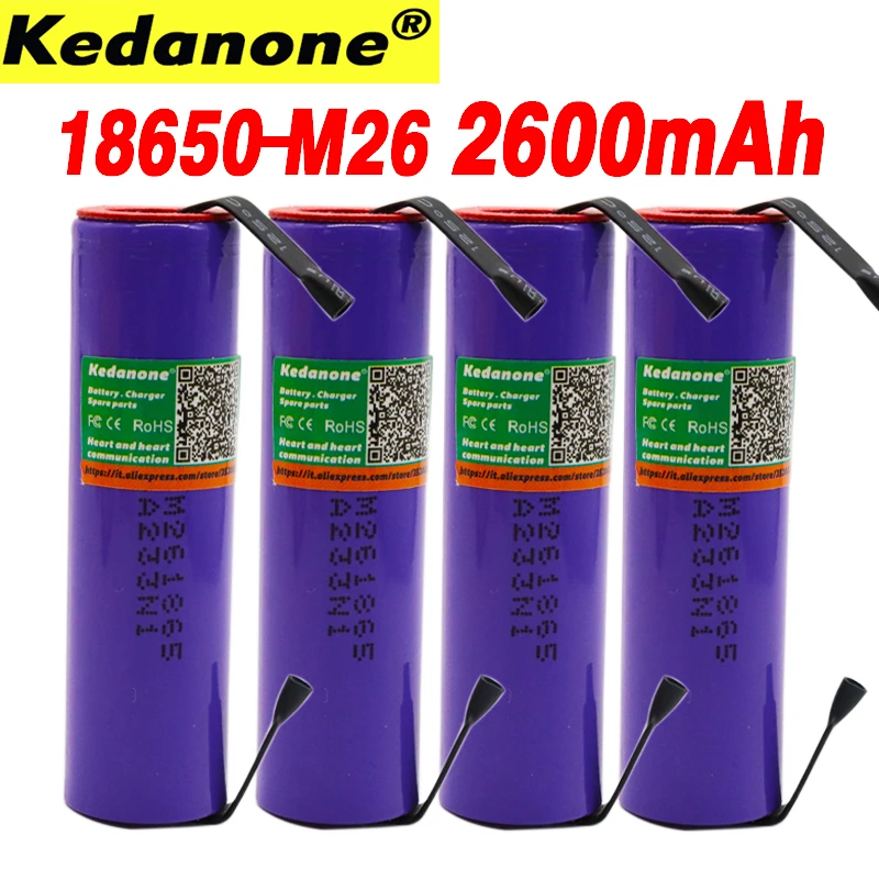 Оригинальный M26 18650 2600 mah 10A литий-ионная аккумуляторная батарея мощность