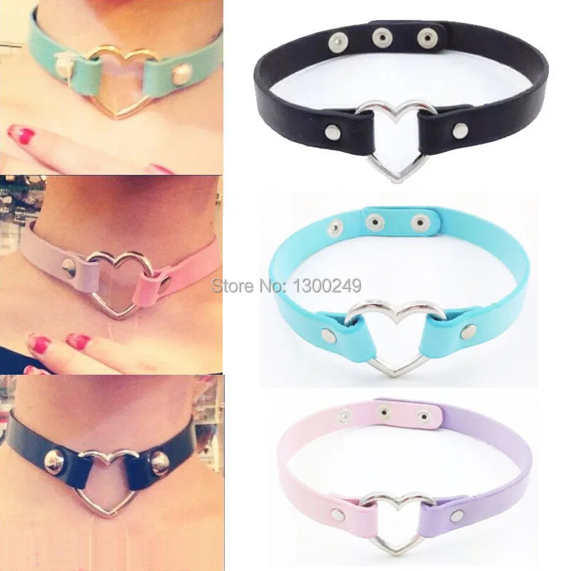 2016 хит ожерелье с заклепками в стиле Харадзюку ошейник из кожи 100% ручная работа