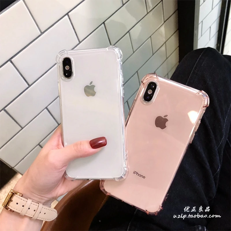 Противоударный Прозрачный чехол для iphone 11 Pro XS MAX XR X 10 7 8 6 6S Plus для samsung Galaxy S10 Plus S8 S9 Gasbag мягкий чехол из ТПУ