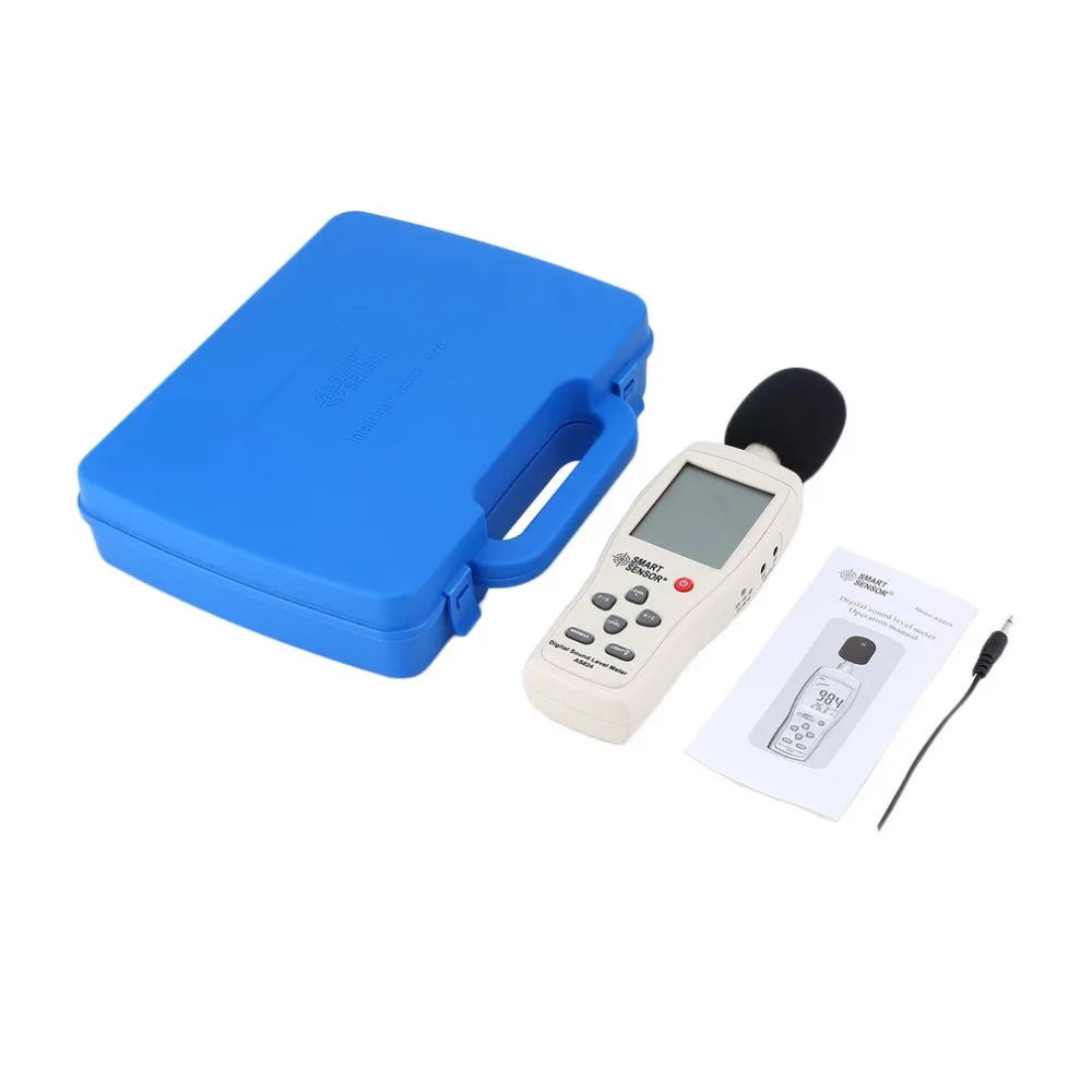 SMART SENSOR AS824 Sound Level Meters Decibel Meter Logger Noise Audio Detector Digital Diagnostic-tool Automotive 30~130dB | Инструменты
