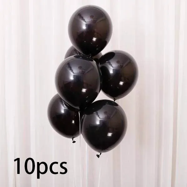 10pcs Металлические латексные шары золотого и серебряного цвета, 18, 30, 40, 50, 60, 70 лет, вечерние шары из фольги для взрослых, подарок - Цвет: 10pcs