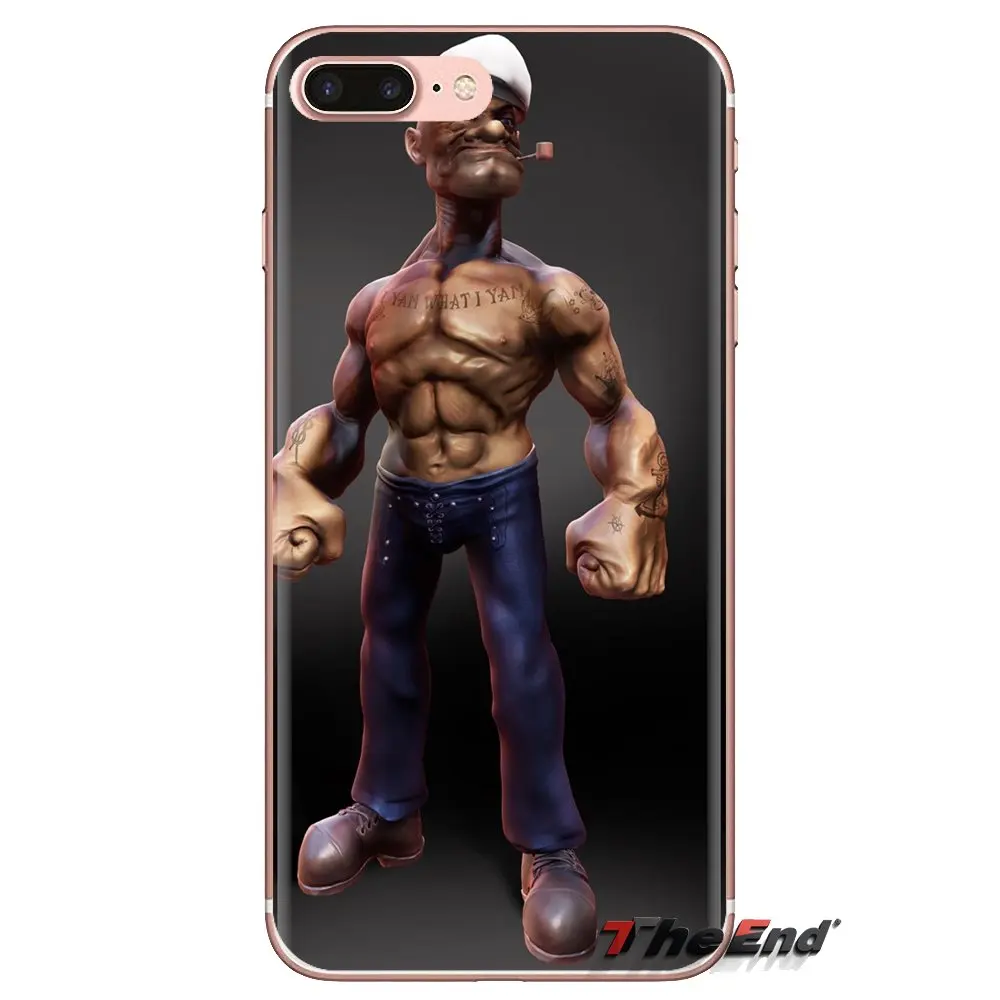 Прозрачный чехол из ТПУ Popeye The Sailor Man обои для iPod Touch Apple iPhone 4 4S 5 5S SE 5C 6 6S 7 8 X XR XS Plus MAX -