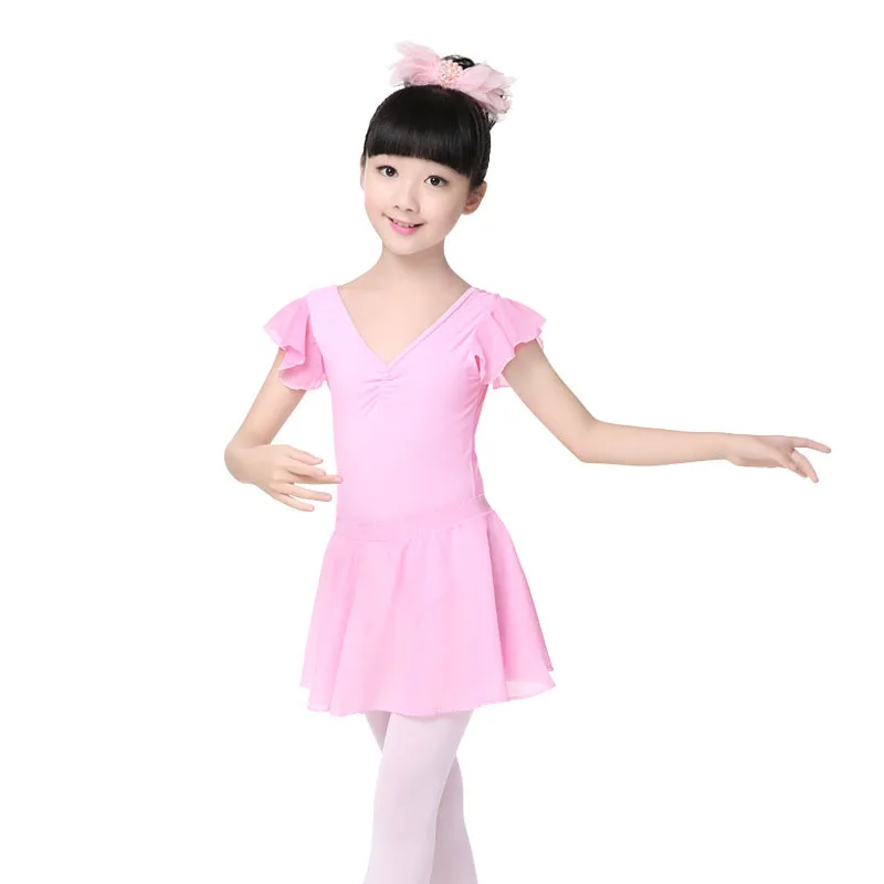 Фото Girl and adult Joint ballet Dance Exercise leotard skirt Children's V-collar Chiffon flutter Sleeve Clothes costume JQ-295 Girl and adult Joint ballet Dance Exercise leotard skirt Children's V-collar Chiffon flutter Sleeve Clothes costume JQ-295