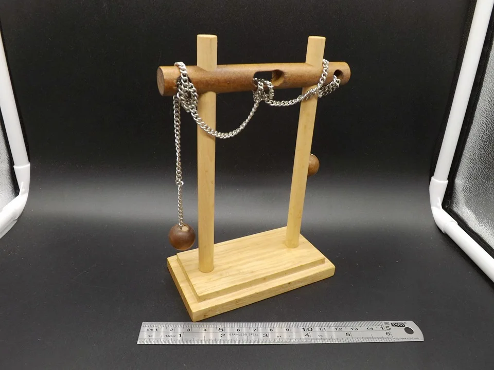 Одиночная цепочка 3D деревянная струнная веревка головоломка IQ Волшебный Трюк головоломка Ум Игра для взрослых