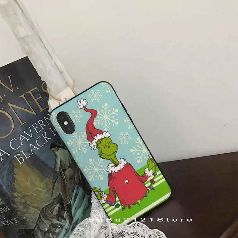 Babaite theGreen ofMonster Grinch Рождественский чехол для телефона iPhone X XSMAX 6 6S 7 7plus 8 8Plus 5 5S XR 10 Case11 11pro 11promax