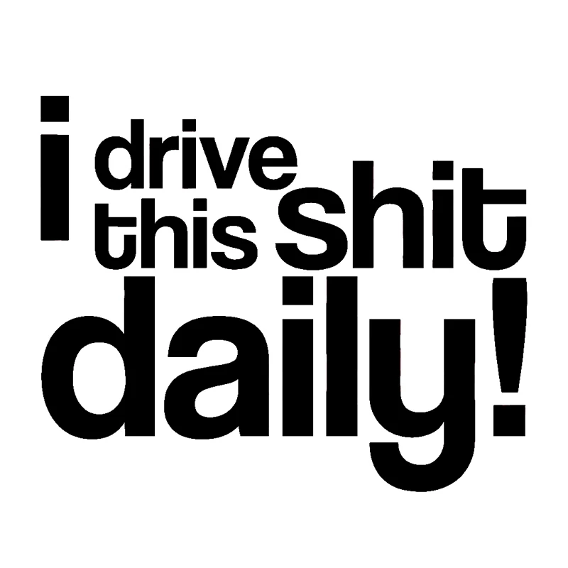 

New Style This Diary Label Vinyl Decal Car Styling Daily Driven Drift Cool Graphics Decorate JdM