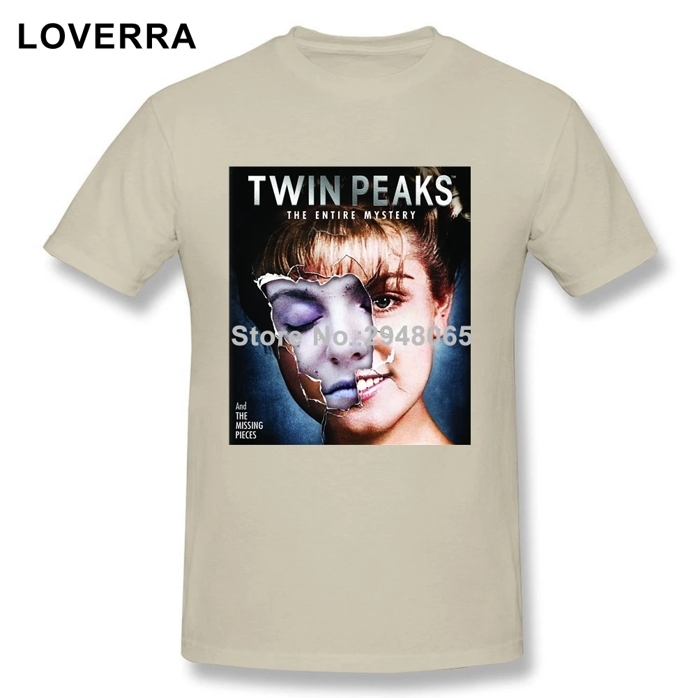 Хлопок Джерси Твин Пикс футболка Для мужчин с круглым вырезом летние хип хоп