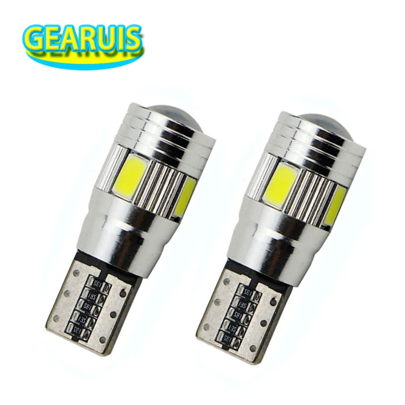 Светодиодсветодиодный автосветильник CANBUS T10 6 SMD 5630 5730 мА 12 В постоянного тока|car