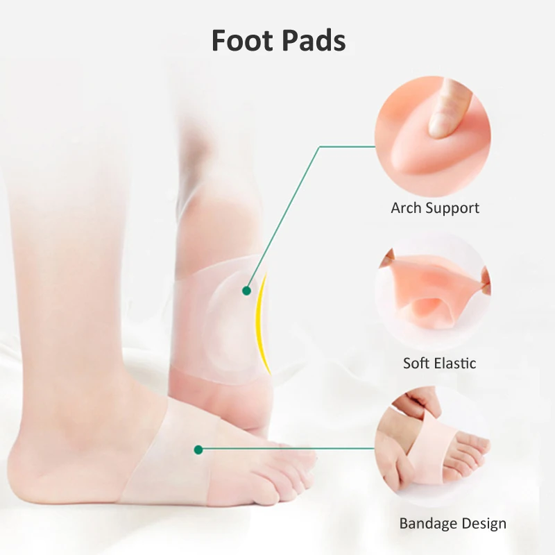 BSAID бандажные вставки поддержка свода стопы стельки силиконовые подкладки для
