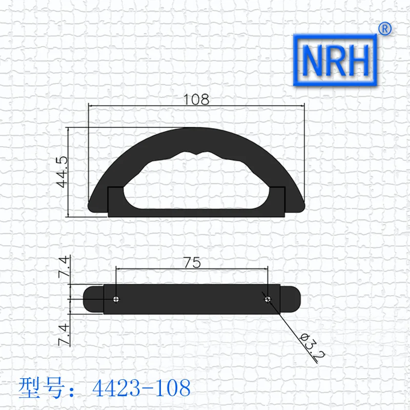 Аксессуары для воздушных пакетов Пластиковая фурнитура маленькая ручка 4423-108 |