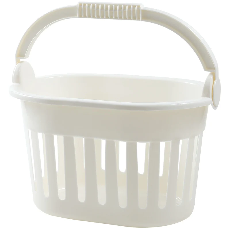 

Simple Portable Wash Plastic Storage Bathing Box Bathing Basket Home Desktop Storage Fruit Snack Basket
