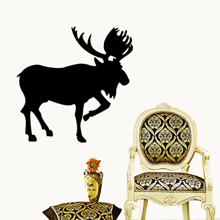Украшение дома большой оленей стикер стены Съемный водонепроницаемый окна|wall