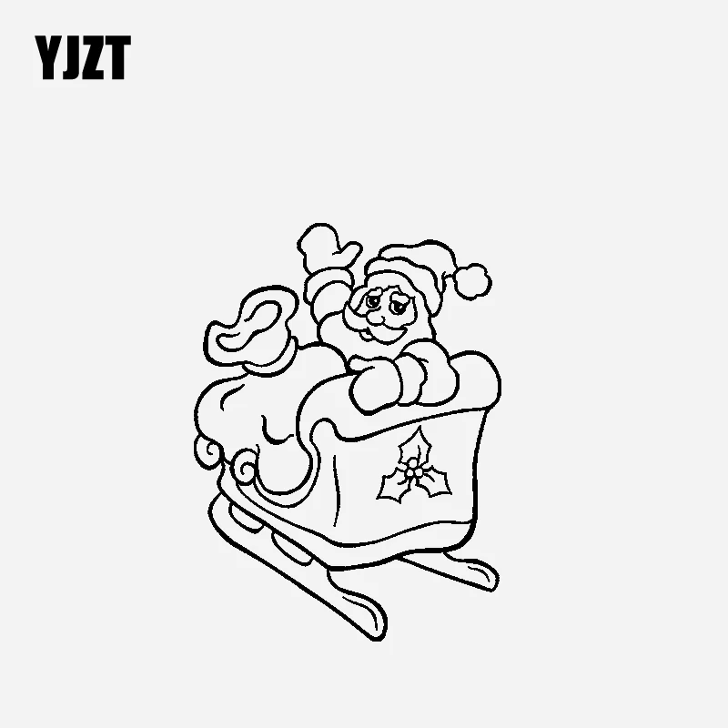 YJZT 12 8 см * 17 4 Рождественская идея автомобиля Стикеры виниловые наклейки в виде