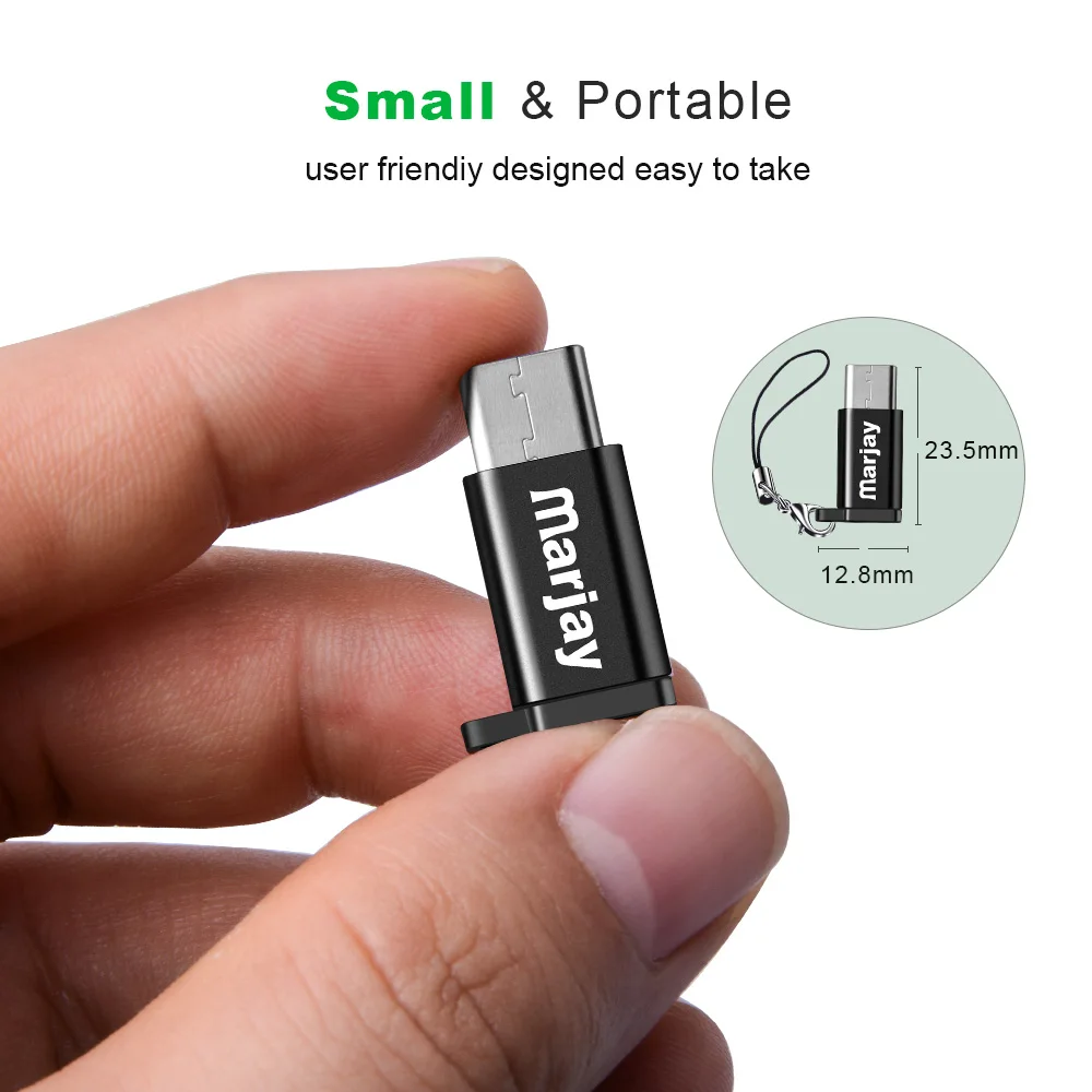 Зарядный кабель Marjay Type C к Micro USB адаптер для телефона на Android переходник Samsung Xiaomi Usbc