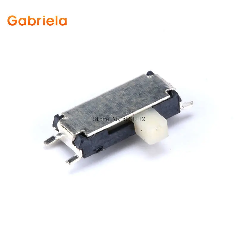 50 шт./Лот Мини 7 контактный ВКЛ./ВЫКЛ. 1P2T SPDT MSK 12C02 SMD переключатель слайдов для MP3 MP4 DC
