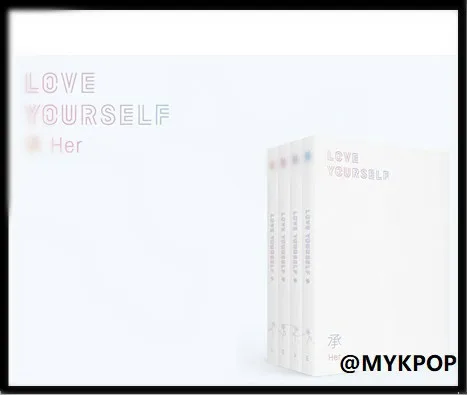 [MYKPOP]~ 100% Официальный оригинал ~ LOVE YOUR SELF HER альбом набор CD + фотобумага постер мини