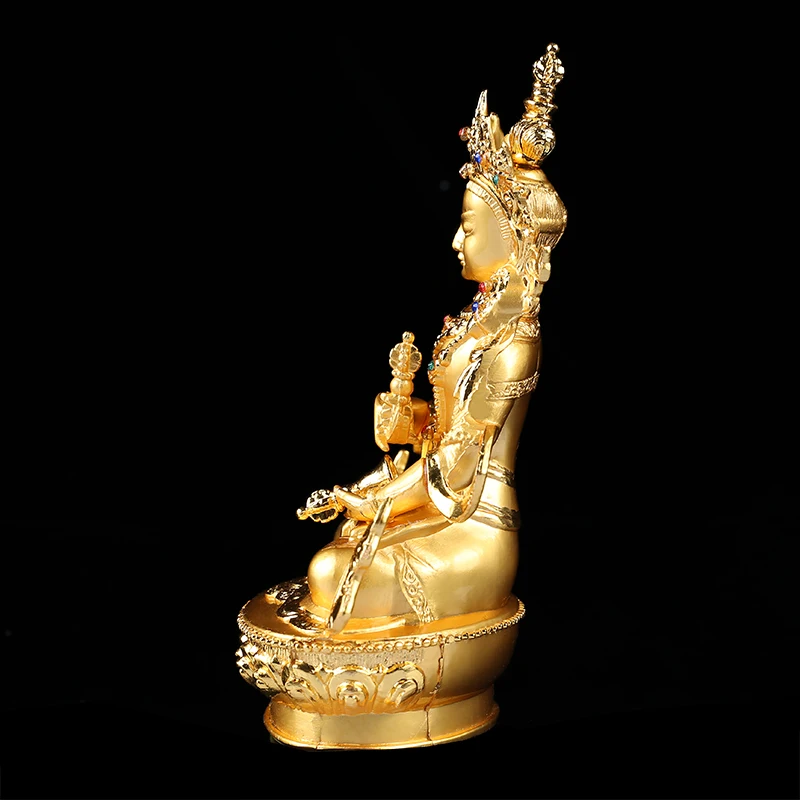 Эффективная Vajrasattva/Kingkong позолота 14 5 см золото Будда сплав металла буддийские