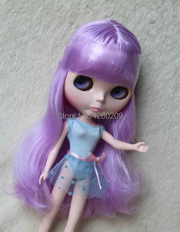 Blyth Обнаженная кукла Blythedoll с фиолетовыми волосами прямо фабрики подходит для