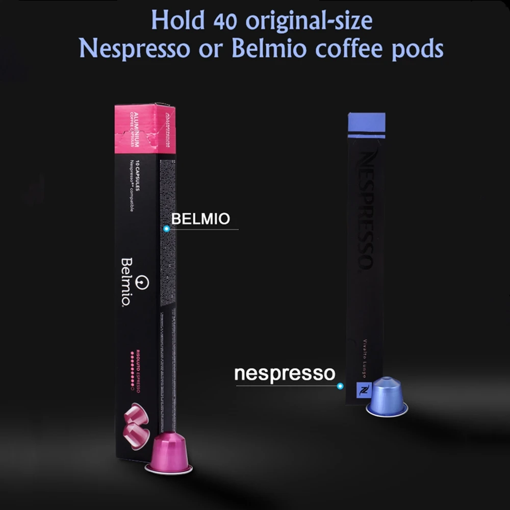 Подставка стойка для кофейных капсул Nespresso вмещает 40 подставка держатель