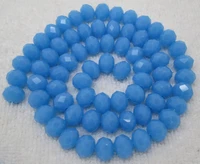 wholesale 70pcs6x8mm faceted sky blue glass rondelle loose beadswe provide mixed wholesale for all items please contact us