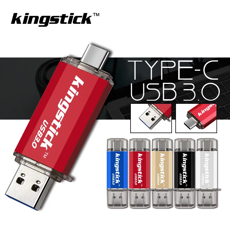 Новейший USB 3 0 Type C usb флеш накопитель 128 Гб 64 ГБ 32 16 ручка металлическая
