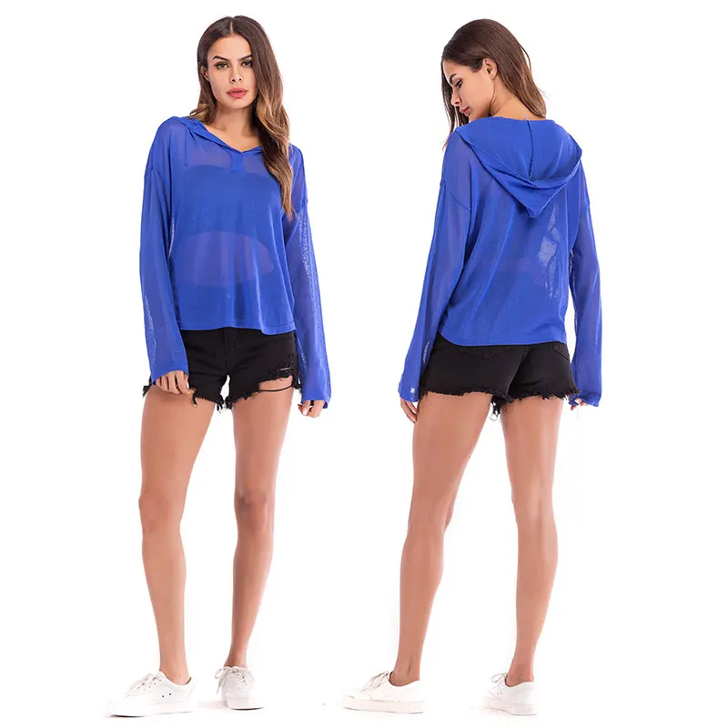 Aswinfon свободные сексуальные толстовки Толстовка для женщин Повседневный пуловер