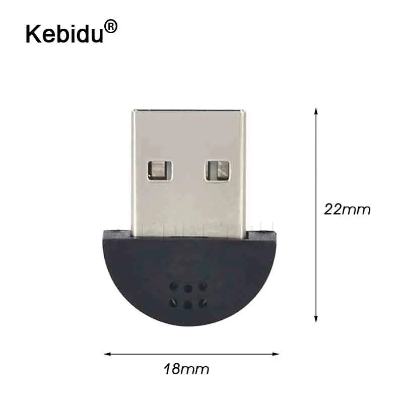 Микрофон kebidu Super Mini USB 2 0 Портативный Студийный микрофон для речи аудио адаптер