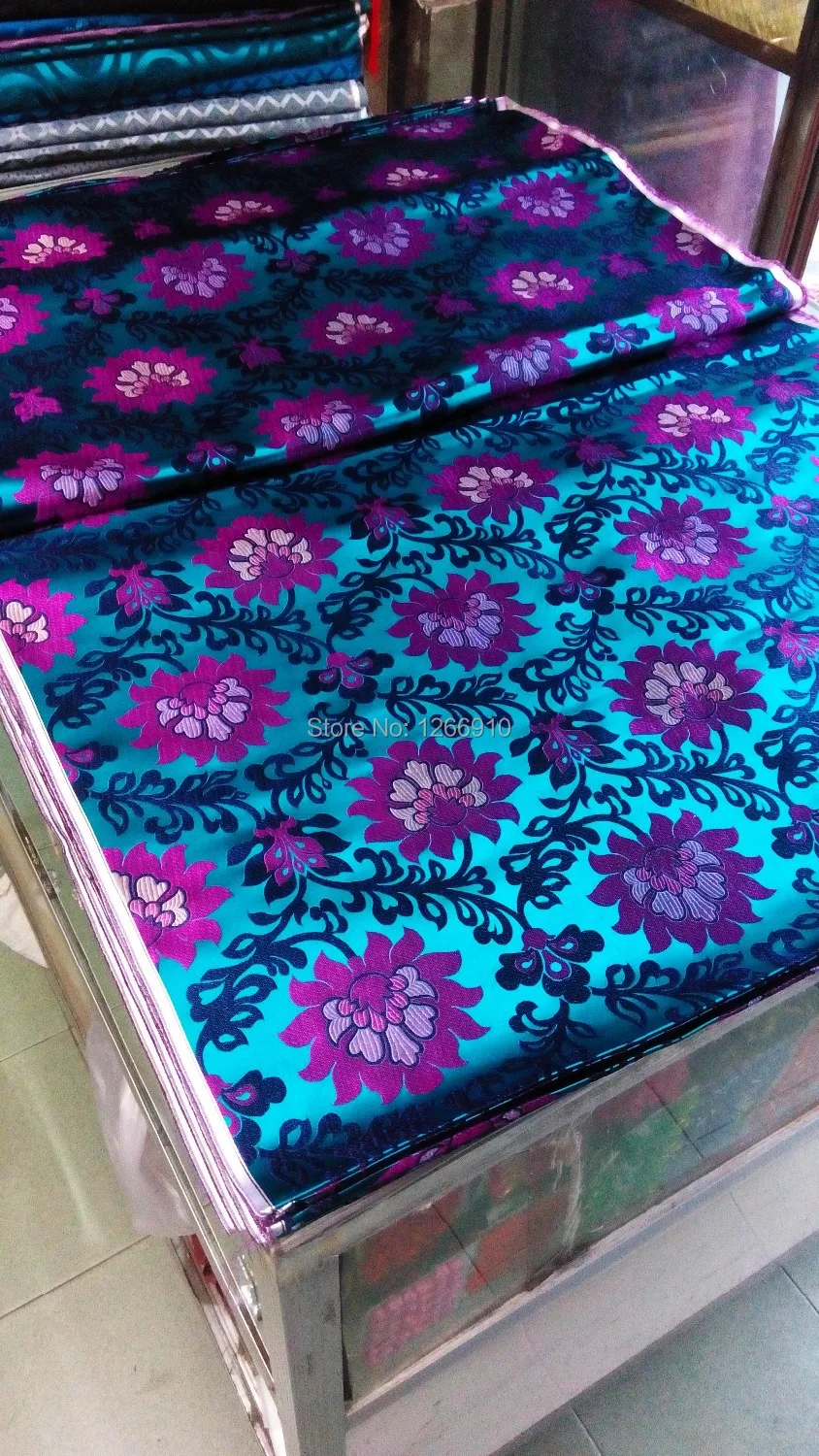 Ткань женская из дамасской ткани темно зеленого цвета|silk brocade|damask fabricfabric fabric |