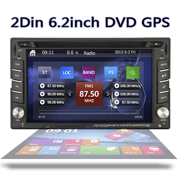 В консоли 2 Din автомобильный ПК Радио DVD gps навигация авто плеер 2din аудио блок радио