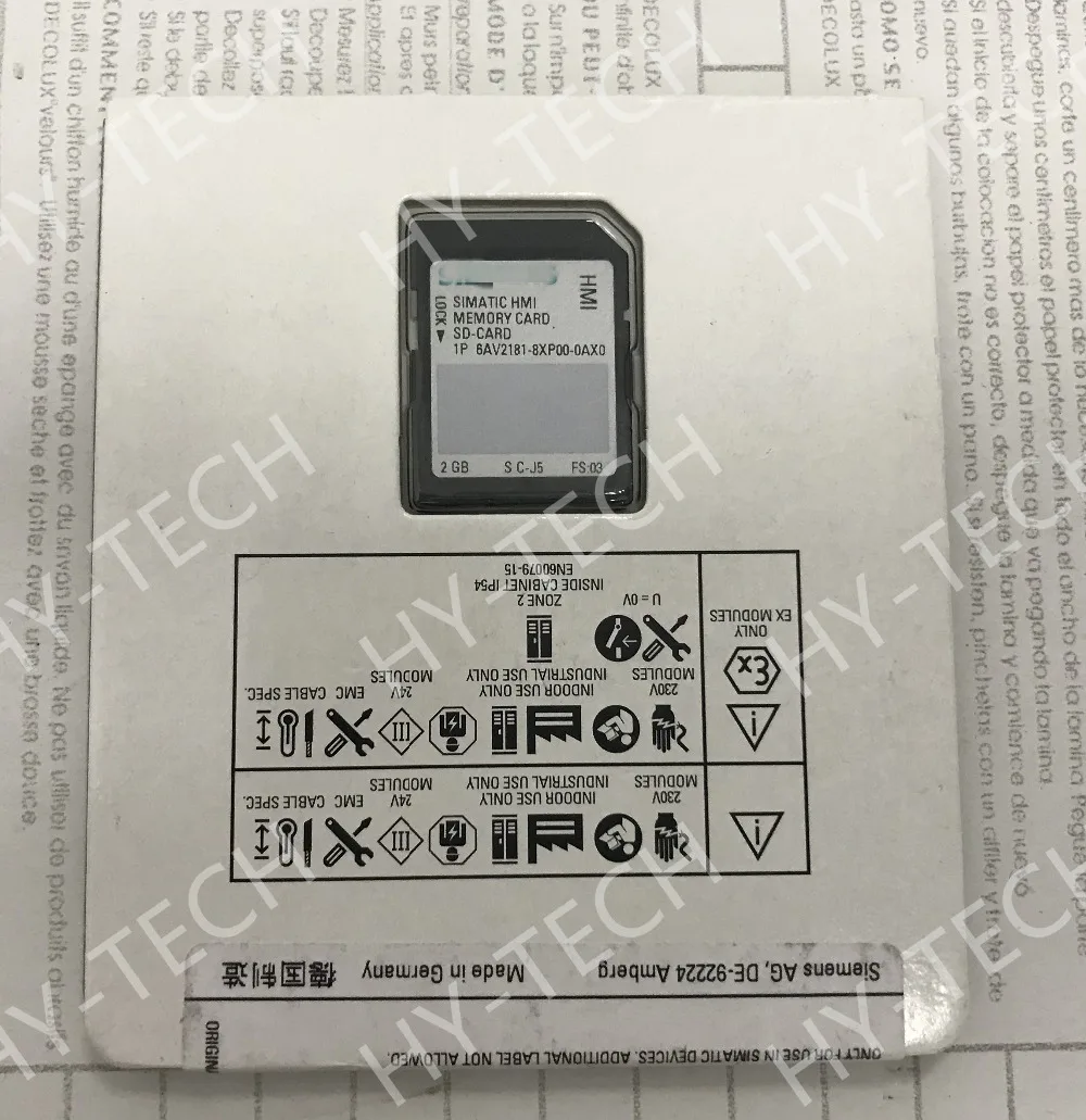 Карта памяти SIMATIC SD 2 ГБ Новинка и оригинал 6AV2181 8XP00 0AX0 с гарантией 1 год