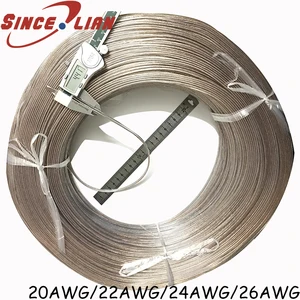 5 метров 26AWG 2468 UL2468 ПВХ Луженая голая медь шнур золотистый и серебристый ROHS 20 22 24AWG аудио кабель динамик кабель прозрачная линия