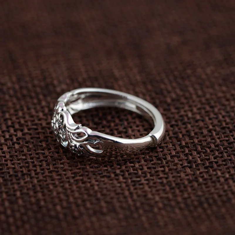 Мужское серебряное кольцо FNJ Открытое из тайского стерлингового серебра 925 пробы