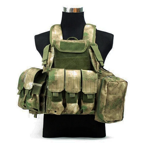 Тактический Жилет Molle CIRAS для страйкбола, пейнтбола, боевого жилета, подсумок, сумки W/Armor Plate Carrier Strike, жилеты, Охотничьи аксессуары - Цвет: FG