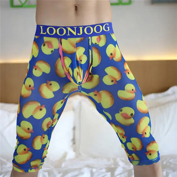 Blue Duck Фирменное Мужское нижнее белье, трусы, мужские сексуальные трусы, Cueca Masculina, u-образные трусы, мужские трусы на молнии, мужское нижнее белье, Ropa pants - Цвет: Blue Duck