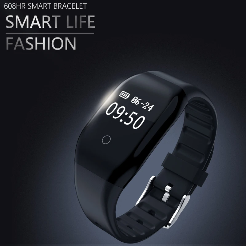 Smart Браслет id608 HR Фитнес трекер podometre будильник вибрации умный Bluetooth 4.0 для Xiaomi Android