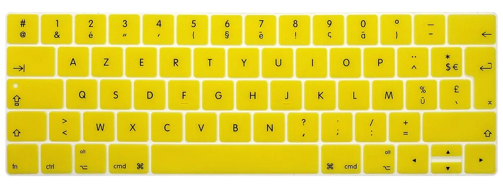 French layout EU Keyboard Cover For macbook touchbar 13"15"A1990 A1989 A1707 A1706 AZERT Laptop Keyboard Protective Film